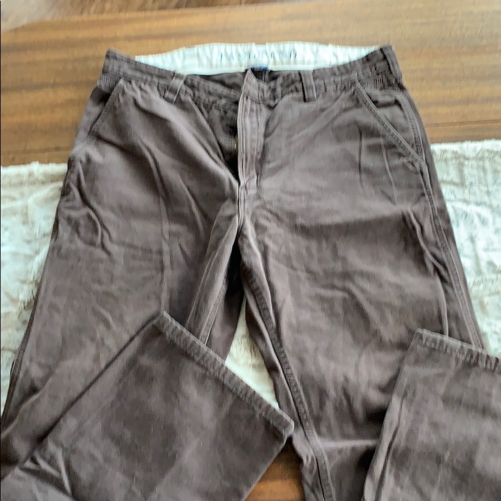 Men’s Lands End Brown Straight Leg pants 36X32